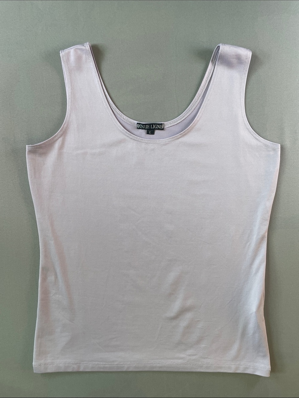 A’Nue Ligne Lavender Scoop Neck Layering Tank Top Size Large